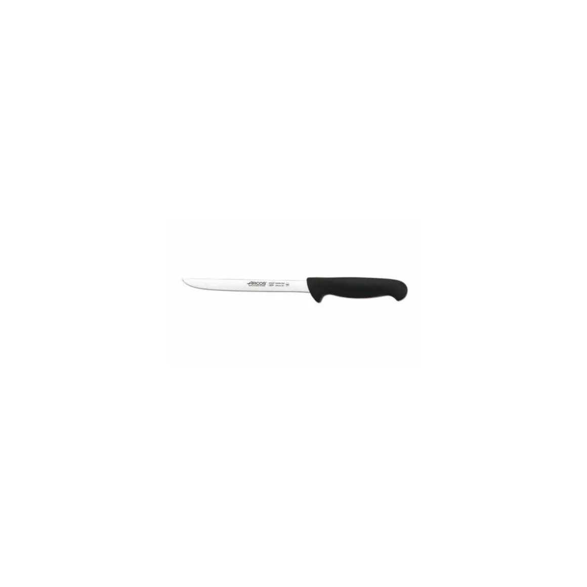 Couteau à filet de sole flexible noir 20 cm