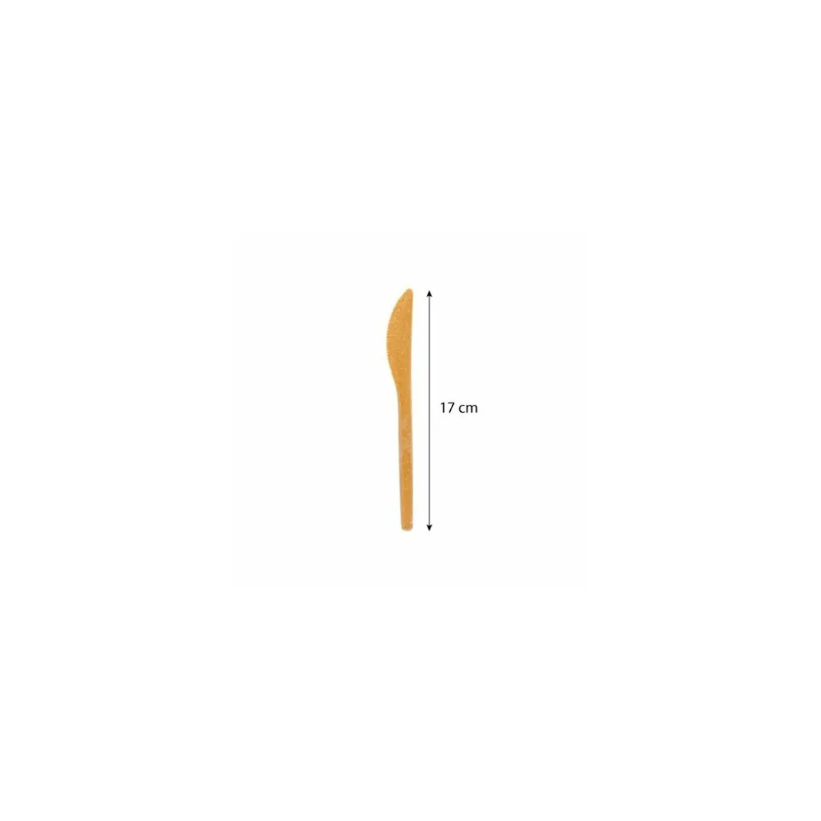 Couteau réutilisable fibre de bois 17 cm - par 80