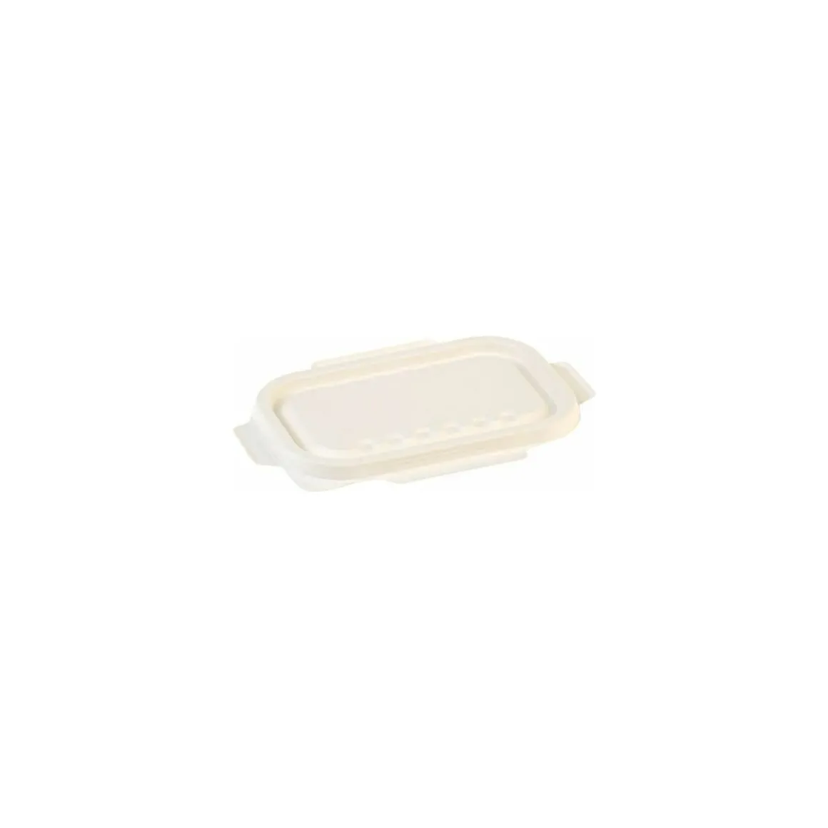 Couvercle bagasse pour barquettes bagasse 500 ml et 650 ml - par 125