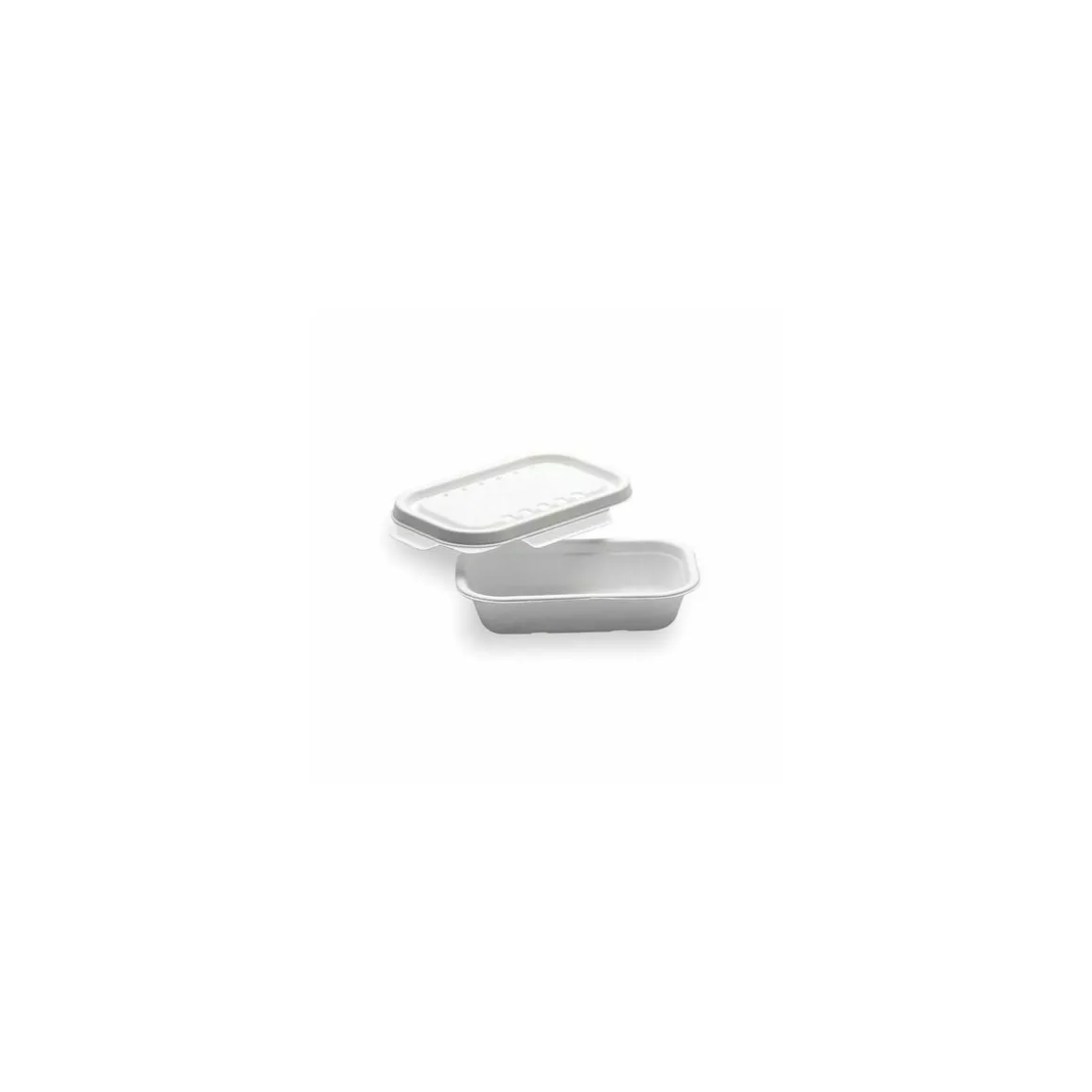 Couvercle bagasse pour barquettes bagasse 500 ml et 650 ml - par 125