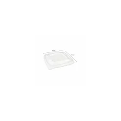 Couvercle carré PP pour saladiers bagasse 500 ml - par 300
