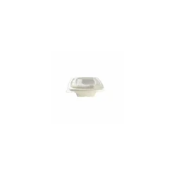 Couvercle carré PP pour saladiers bagasse 500 ml - par 300