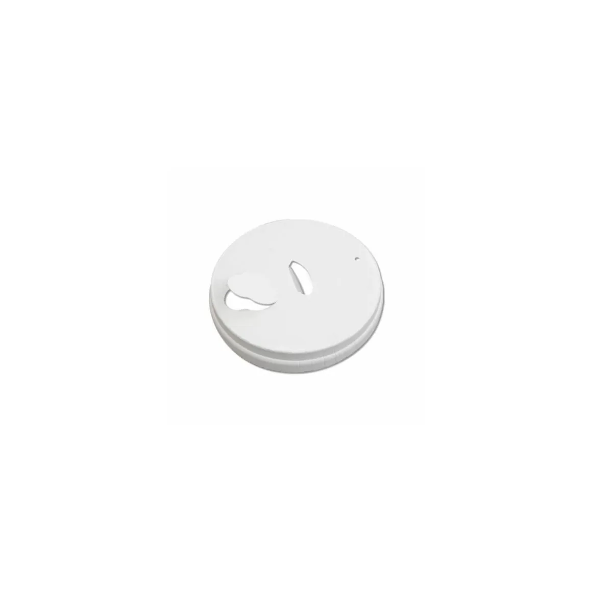 Couvercle carton blanc pour gobelets carton 100 ml - par 50