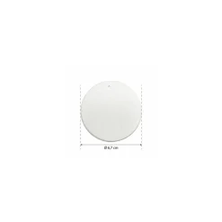 Couvercle carton blanc pour gobelets carton 100 ml - par 50