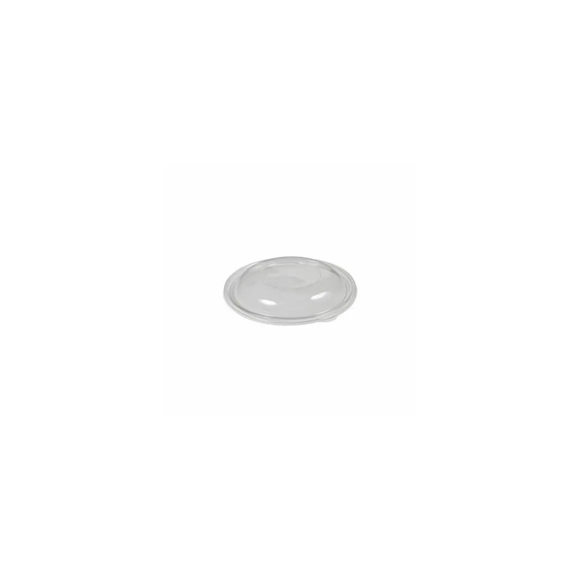 Couvercle dôme plastique transparent pour saladier rond jetable 14 cm - par 50