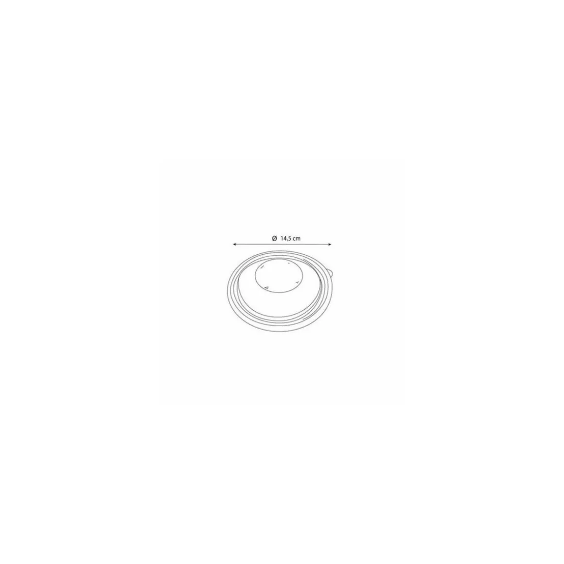 Couvercle dôme plastique transparent pour saladier rond jetable 14 cm - par 50