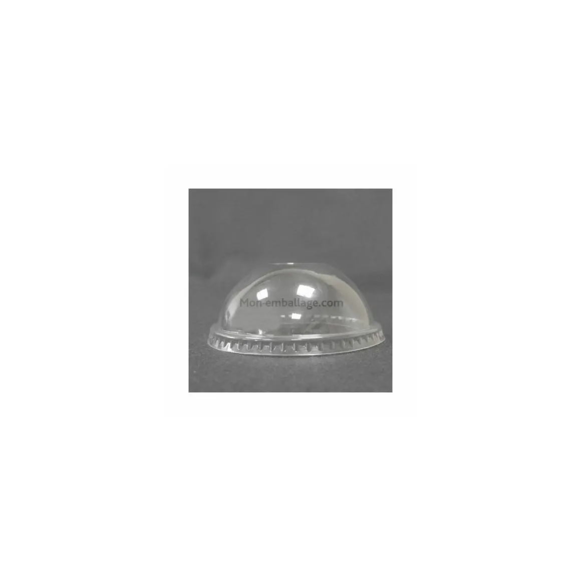 Couvercle dôme plastique transparent pour coupe à dessert 275 ml - par 50