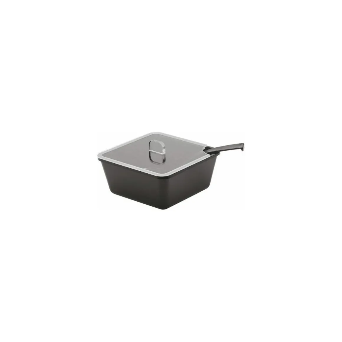 Couvercle à encoche transparent pour saladier carré 1,5 l
