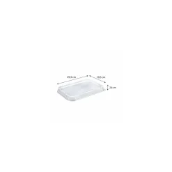 Couvercle PET pour barquette aluminium 192 cl - par 100