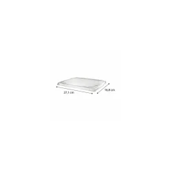 Couvercle PET pour barquette aluminium 140 cl - par 100