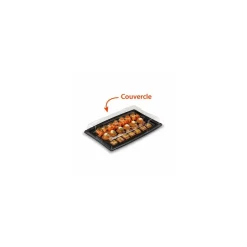 Couvercle PET pour plateau 46 x 30,5 cm - par 5