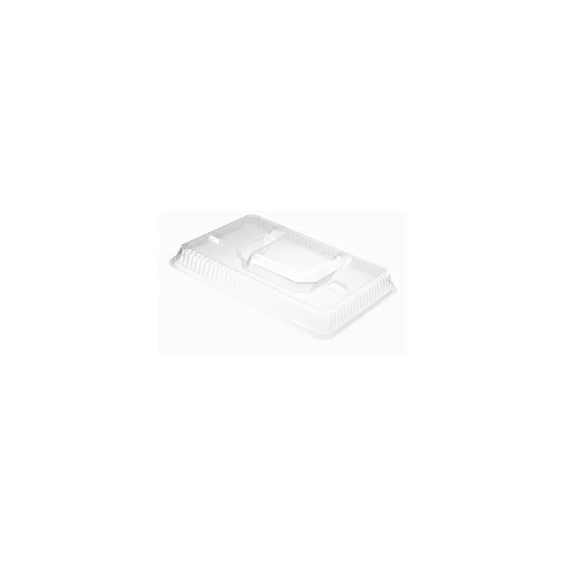 Couvercle plastique pour plateau repas 5 compartiments 32 x 22,5 cm - par 25