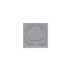 Couvercle plastique transparent pour saladier carré biseauté pulpe de canne 750 ml - par 50