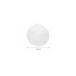 Couvercle plastique transparent pour boîte ronde plastique noire 750 ml - par 250