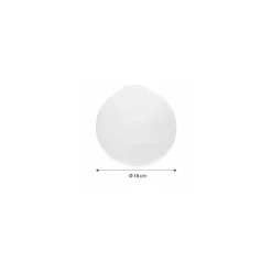 Couvercle plastique transparent pour boîte ronde plastique noire 1150 ml - par 200