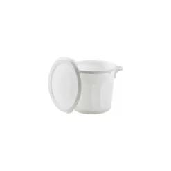 Couvercle plat blanc pour conteneur alimentaire 75 L