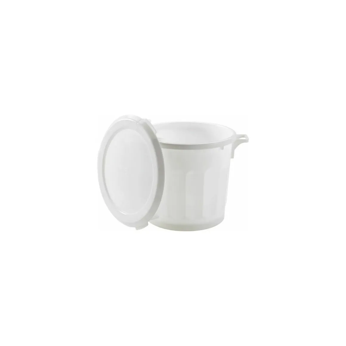 Couvercle plat blanc pour conteneur alimentaire 75 L