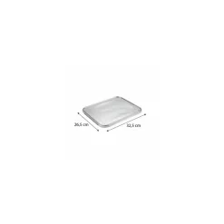 Couvercle plateau aluminium GN 1/2 - par 100