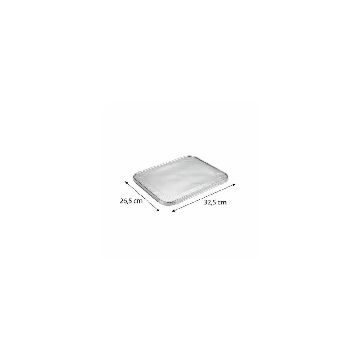 Couvercle plateau aluminium GN 1/2 - par 100
