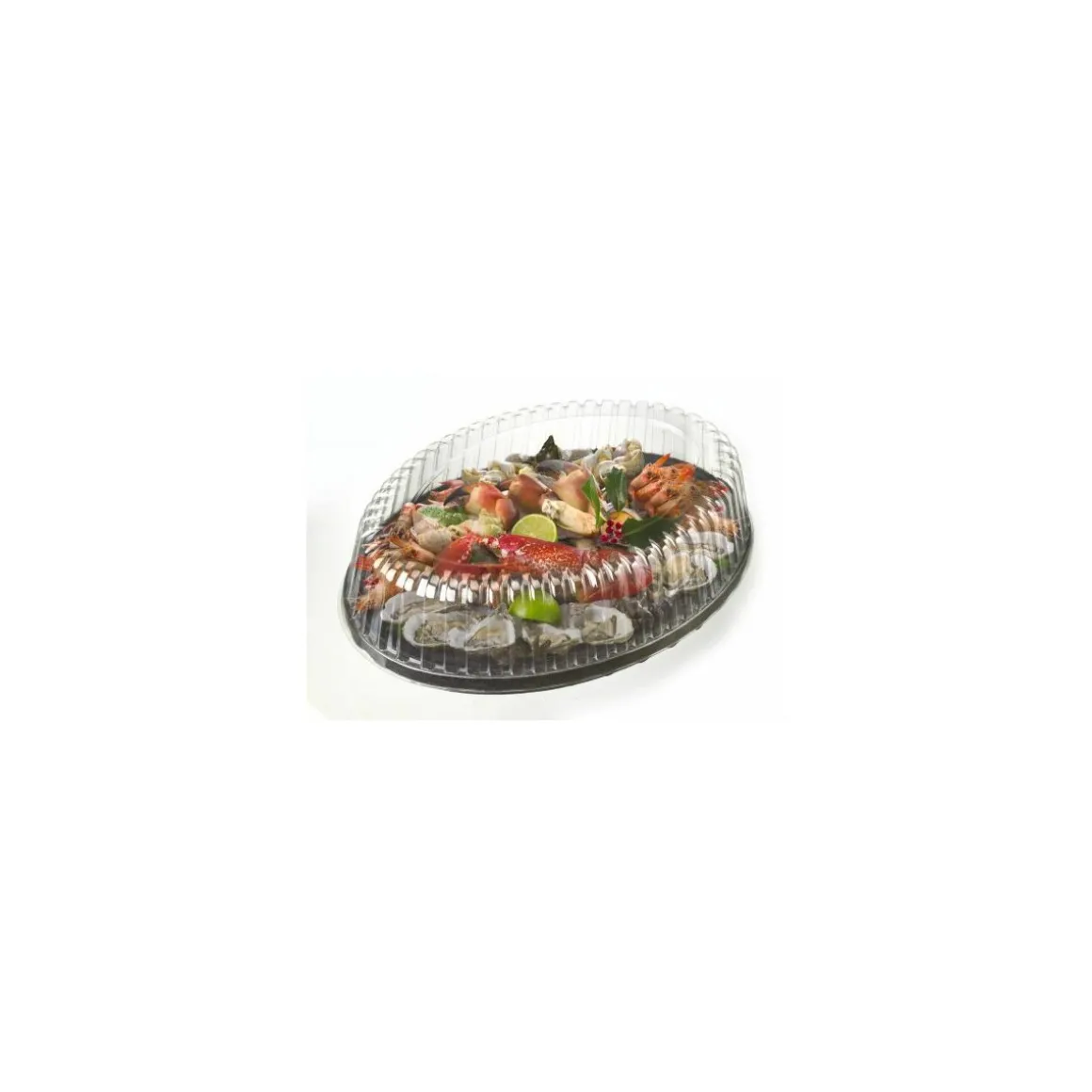 Couvercle plateau fruits de mer ovale 50 x 35 cm - par 30