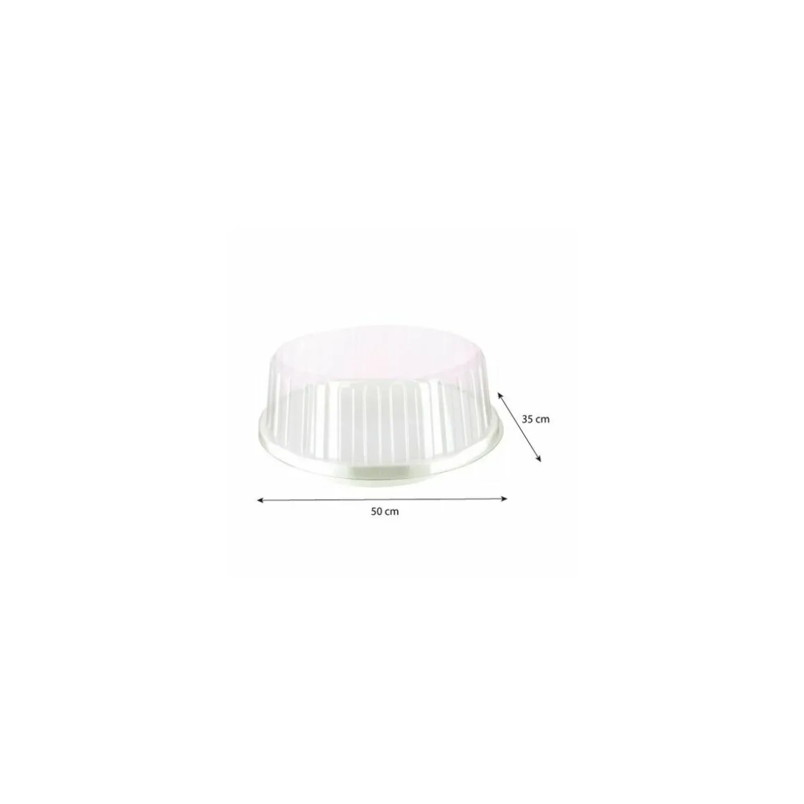 Couvercle plateau fruits de mer ovale 50 x 35 cm - par 30