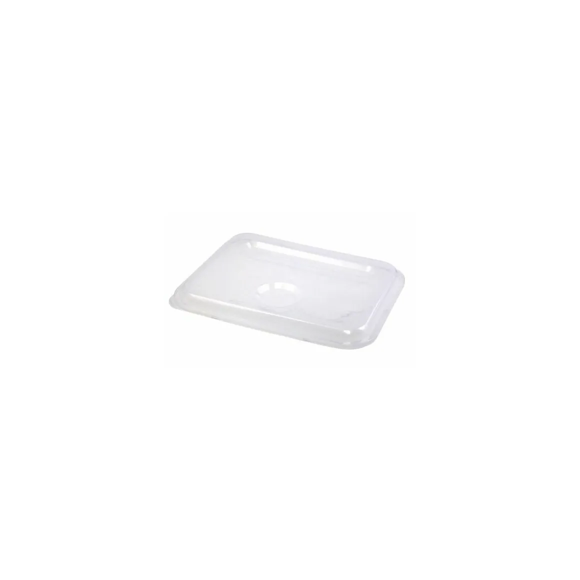 Couvercle polypropylène pour plateau 5 compartiments inox - par 12