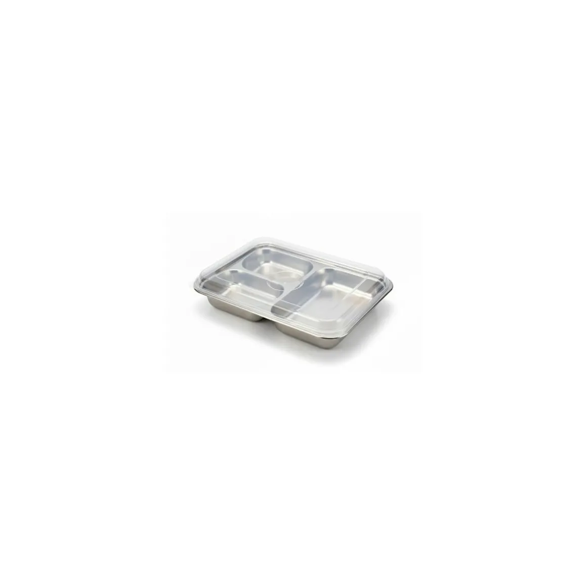 Couvercle polypropylène pour plateau 5 compartiments inox - par 12