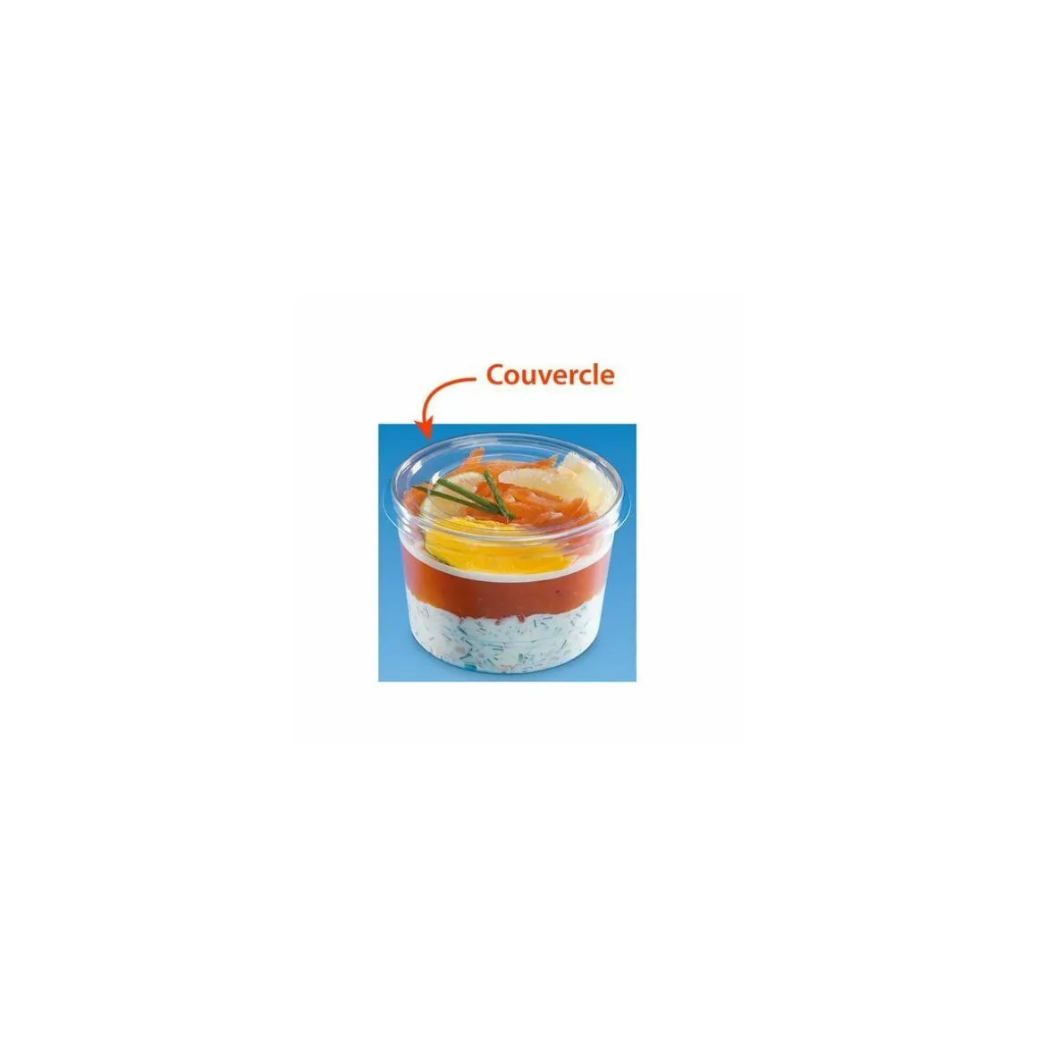 Couvercle PS pour mise en bouche Bodega - par 15