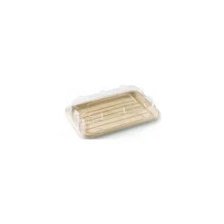 Couvercle RPET rectangulaire pour plateau 46 x 30 cm - par 50