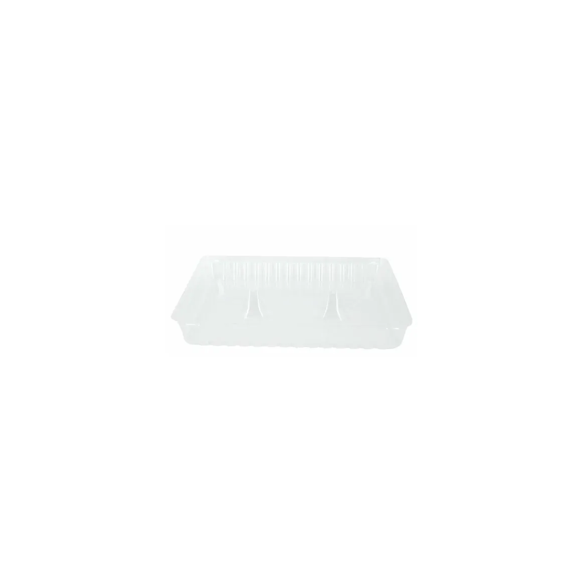 Couvercle transparent PLA pour plateau repas 5 compartiments 29 x 22,4 cm - par 50