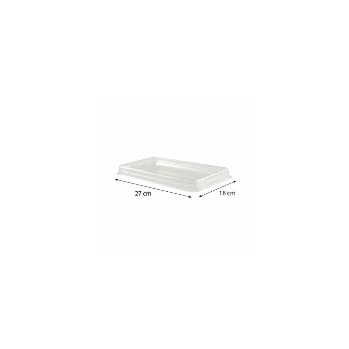 Couvercle transparent pour barquette à brochettes - par 240