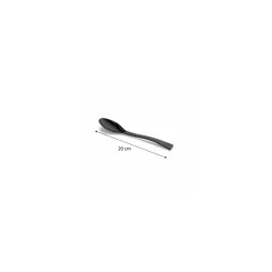 Cuillère à soupe réutilisable PS noir 20 cm - par 40