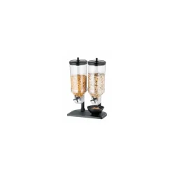 Distributeur céréales 2 cuveS Fresh & Easy noir 22 x 17,5 cm