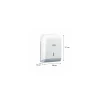 Distributeur essuie-mains abs blanc