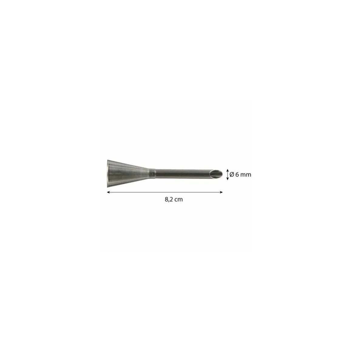 Douille à garnir inox ø 0,6 cm