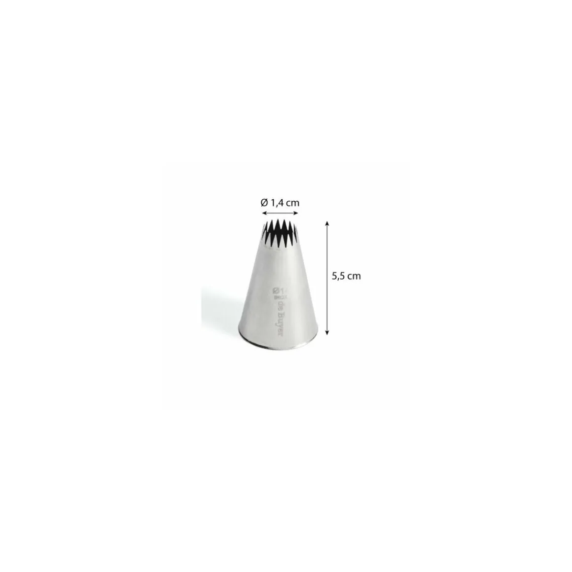 Douille à petit four 16 dents inox ø 1,4 cm