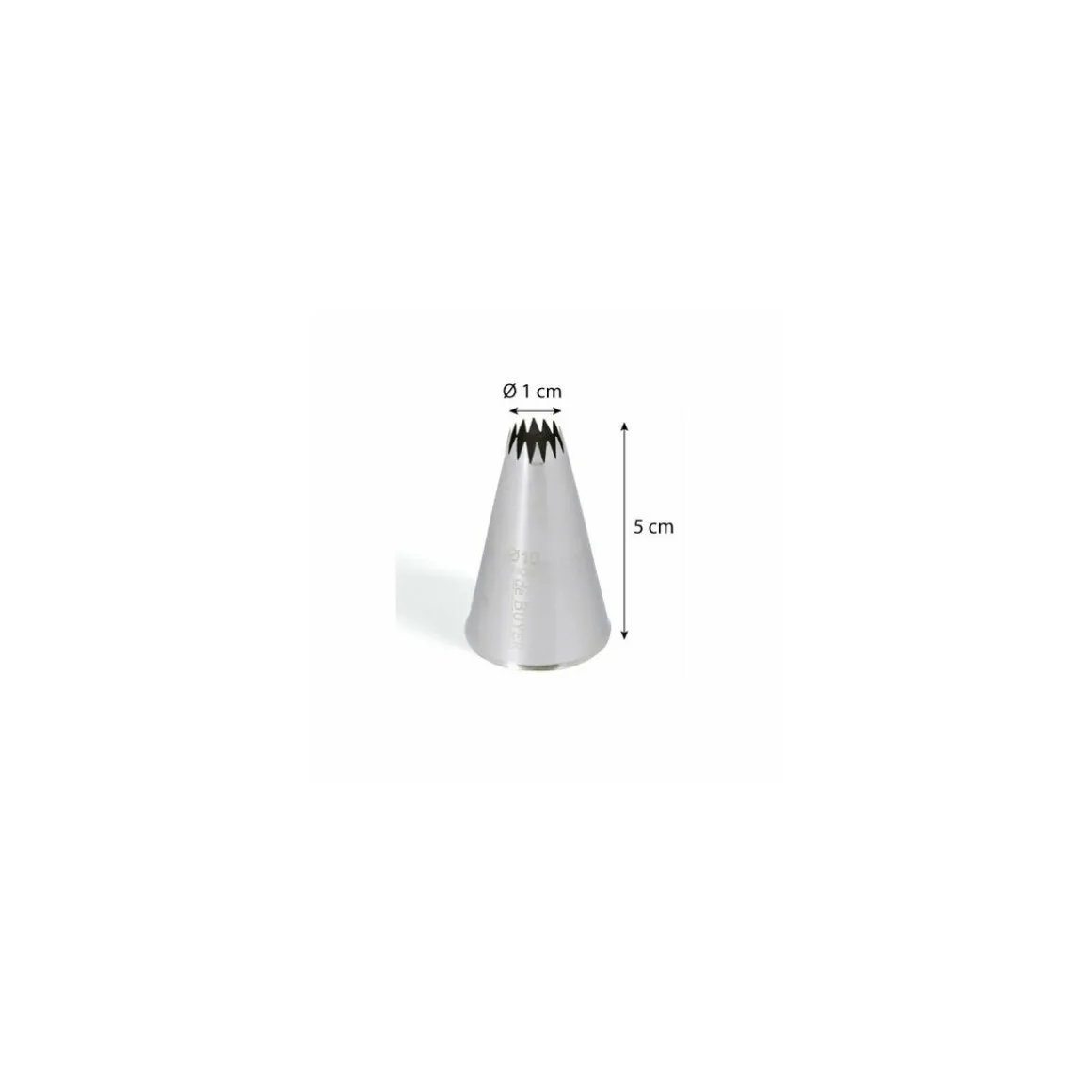 Douille à petit four 14 dents inox ø 1 cm