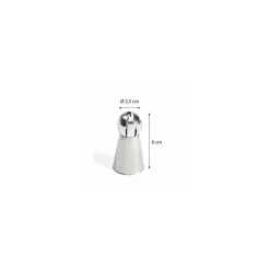 Douille russe fine inox ø 2,6 cm