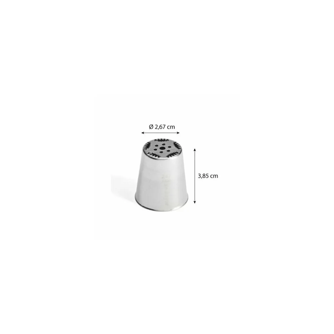 Douille russe à fleur 247 inox ø 2,6 cm