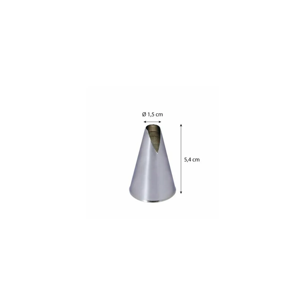 Douille Saint-Honoré inox ø 1,5 cm