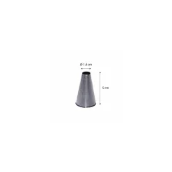 Douille unie inox ø 1,4 cm