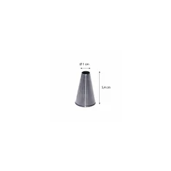 Douille unie inox ø 1 cm