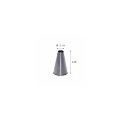 Douille unie inox ø 1,2 cm