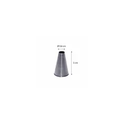 Douille unie inox ø 0,6 cm