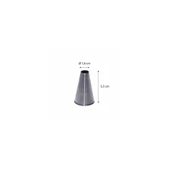 Douille unie inox ø 1,6 cm
