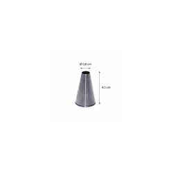 Douille unie inox ø 0,8 cm