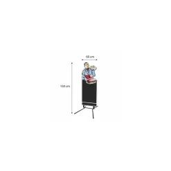 Enseigne de trottoir chef boucher 153 x 60 cm