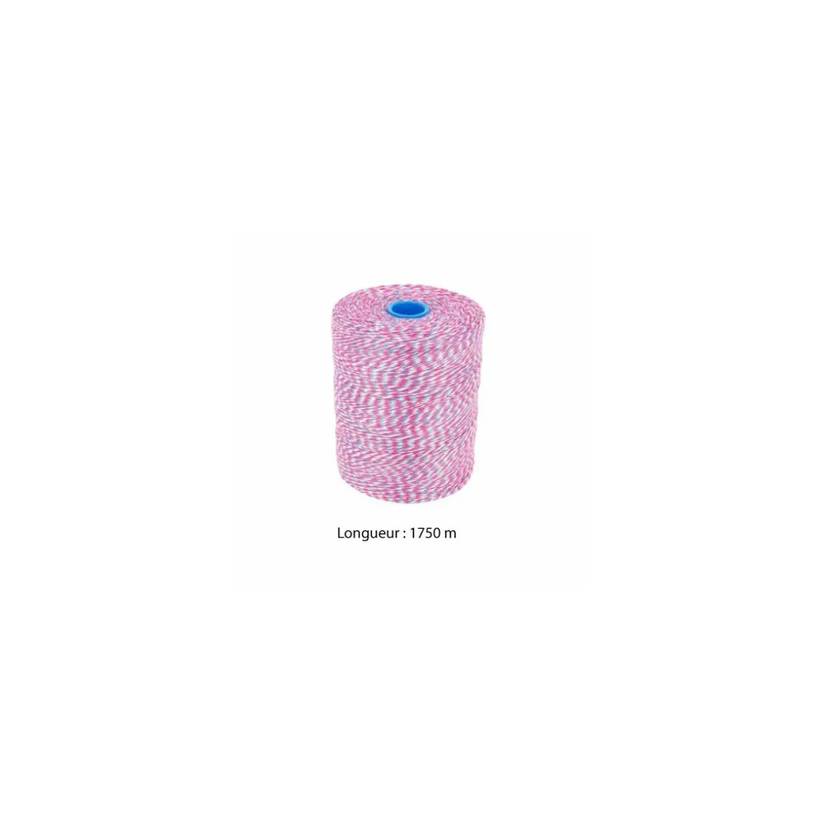 Ficelle de boucher bleu blanc rouge en seau avec dévidage central - par 1 kg