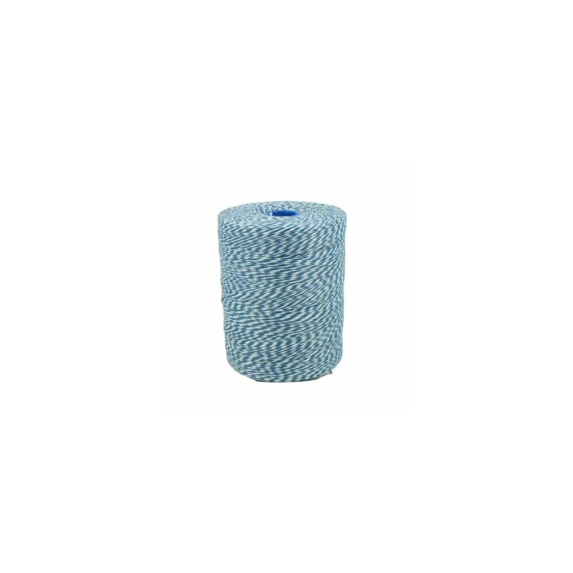 Ficelle polyester blanche et bleu 3,5/2 - par 1 kg