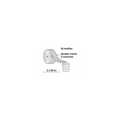 Filet élastique charcuterie coton double trame 18 mailles 100 m